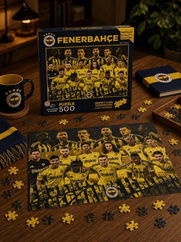 Mythos 500 Parça Puzzle Fenerbahçe 2025/2026 Sezonu 48 x 34 cm | Resmi Lisanslı