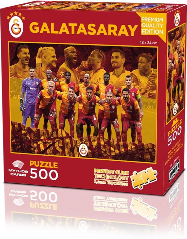 Mythos 500 Parça Puzzle Galatasaray 2025/2026 Sezonu 48 x 34 cm | Resmi Lisanslı