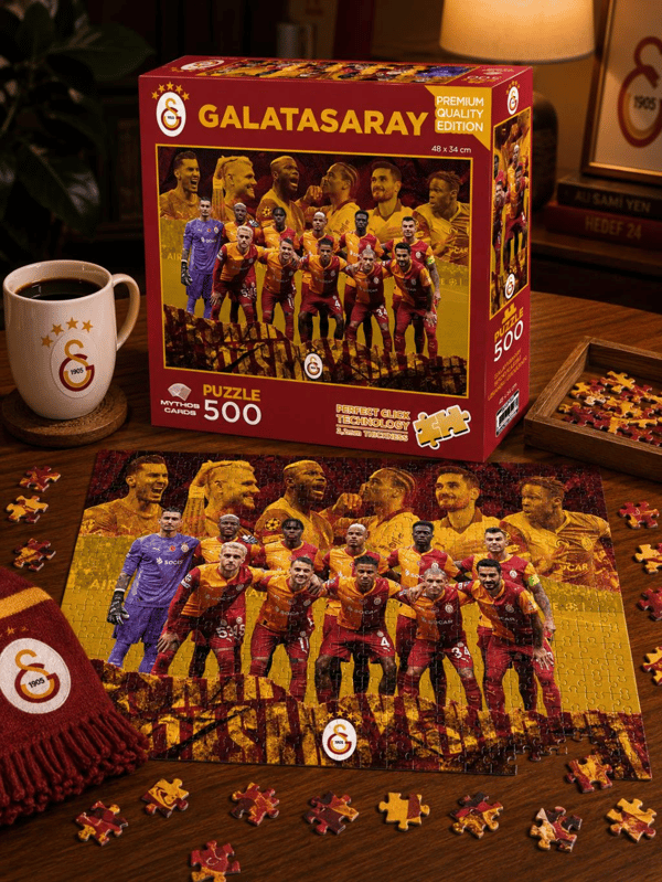 Mythos 500 Parça Puzzle Galatasaray 2025/2026 Sezonu 48 x 34 cm | Resmi Lisanslı