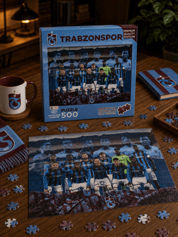Mythos 500 Parça Puzzle Trabzonspor 2025/2026 Sezonu 48 x 34 cm | Resmi Lisanslı