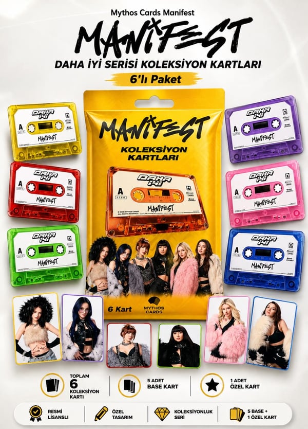 Mythos Cards Manifest Daha İyi Serisi Koleksiyon Kartları 6'lı Paket | Resmi Lisanslı