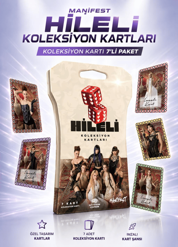 Mythos Cards Manifest Hileli Serisi Koleksiyon Kartları 7'li Paket | Resmi Lisanslı