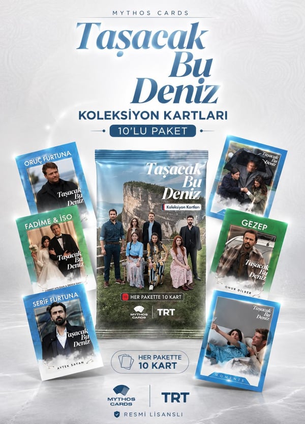 Mythos Cards Taşacak Bu Deniz Koleksiyon Kartları 10'lu Paket | Resmi Lisanslı