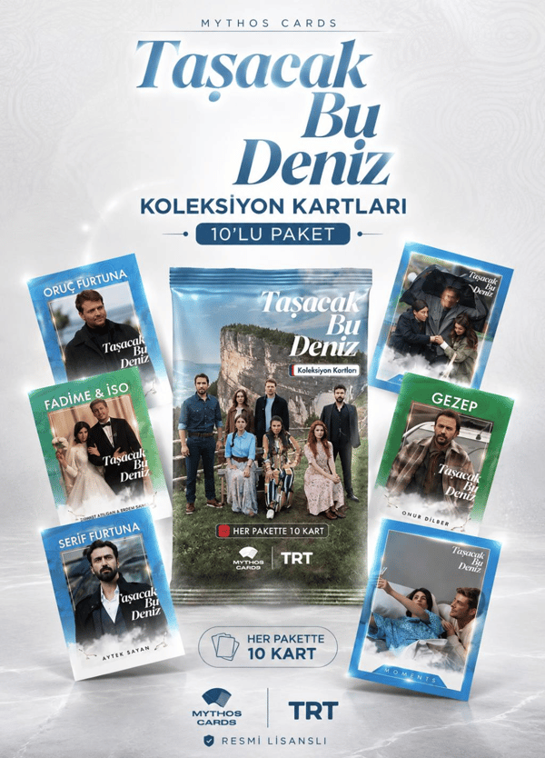 Mythos Cards Taşacak Bu Deniz Koleksiyon Kartları 10'lu Paket | Resmi Lisanslı