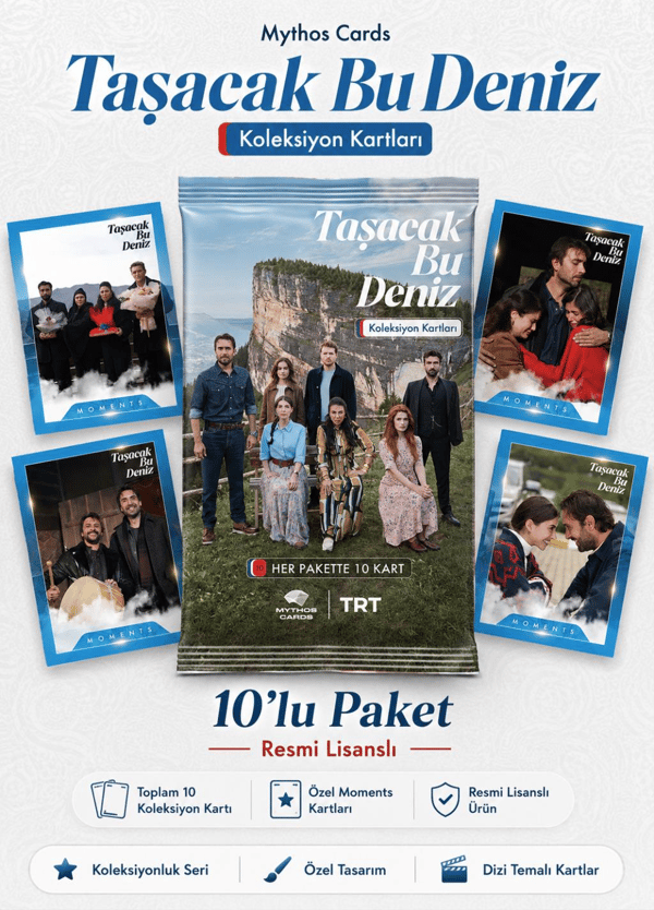 Mythos Cards Taşacak Bu Deniz Koleksiyon Kartları 10'lu Paket | Resmi Lisanslı