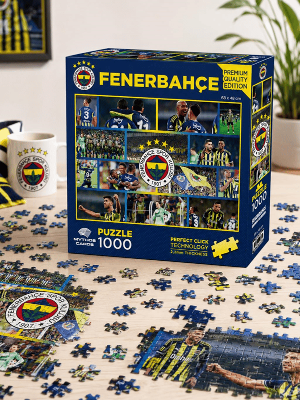 Mythos Lisanslı Fenerbahçe 1000 Parça Puzzle 68 x 48 cm – Premium Quality Edition | Perfect Click Technology