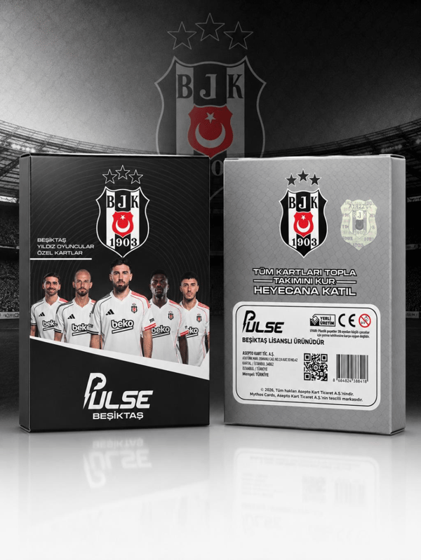 Mythos Pulse Beşiktaş Futbolcu Kartları 10'lu Özel Kutu 2025/2026 | Resmi Lisanslı