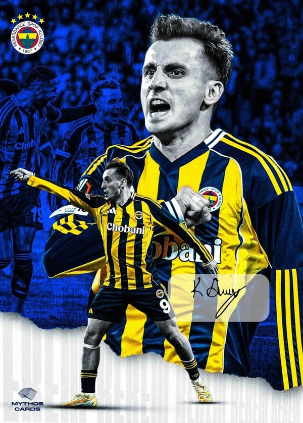 MYTHOS Statik Poster Fenerbahçe Kerem Aktürkoğlu 50x70 cm