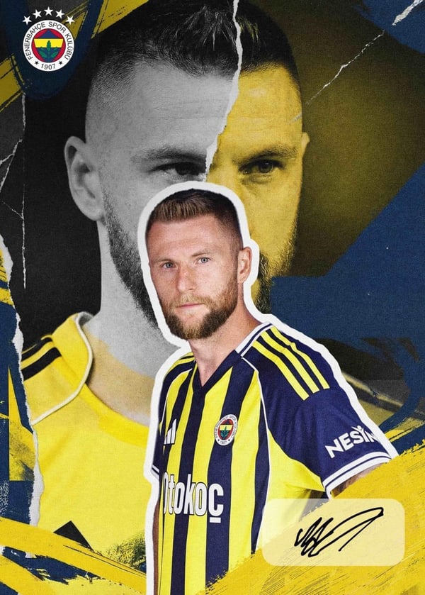 MYTHOS Statik Poster Fenerbahçe Milan Skriniar 50x70 cm