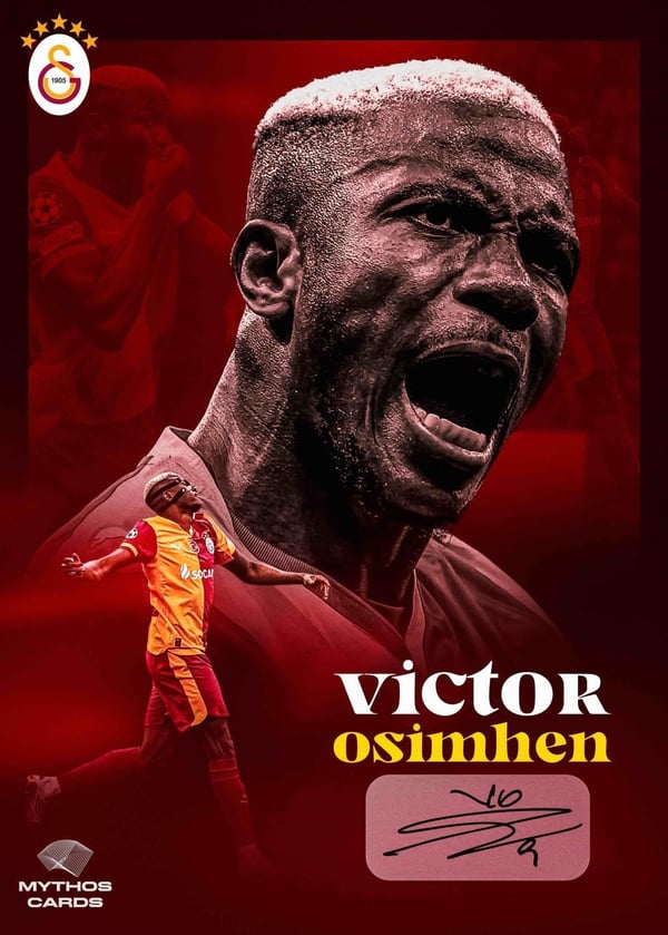 MYTHOS Statik Poster Galatarasay Victor Osimhen 50x70 cm