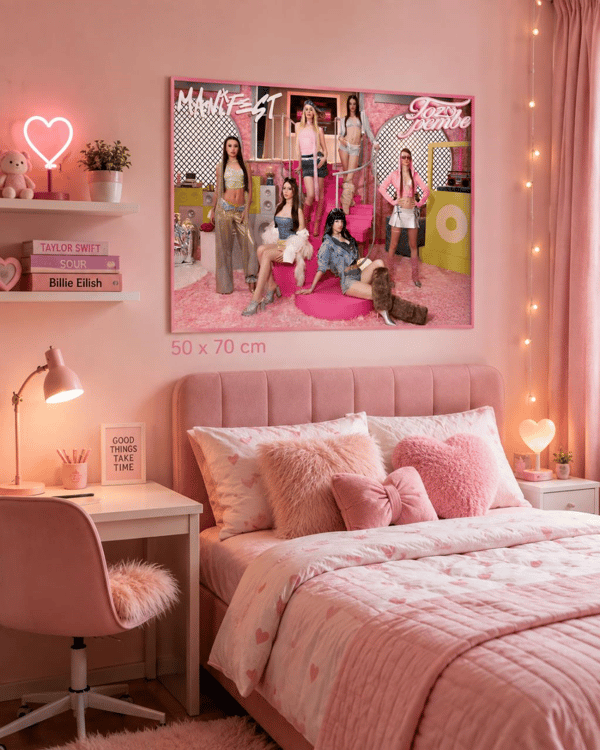 Mythos Statik Poster Manifest Toz Pembe 50 x 70 cm | Resmi Lisanslı