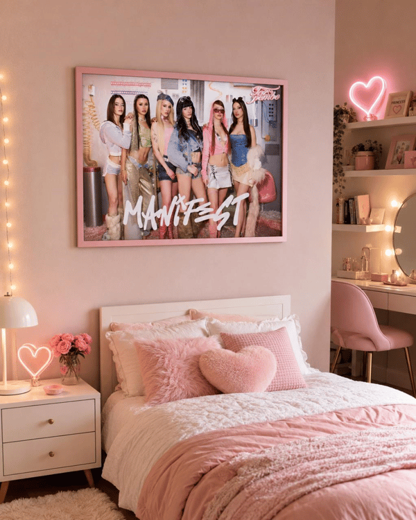 Mythos Statik Poster Manifest Toz Pembe Grup Posteri 50 x 70 cm | Resmi Lisanslı