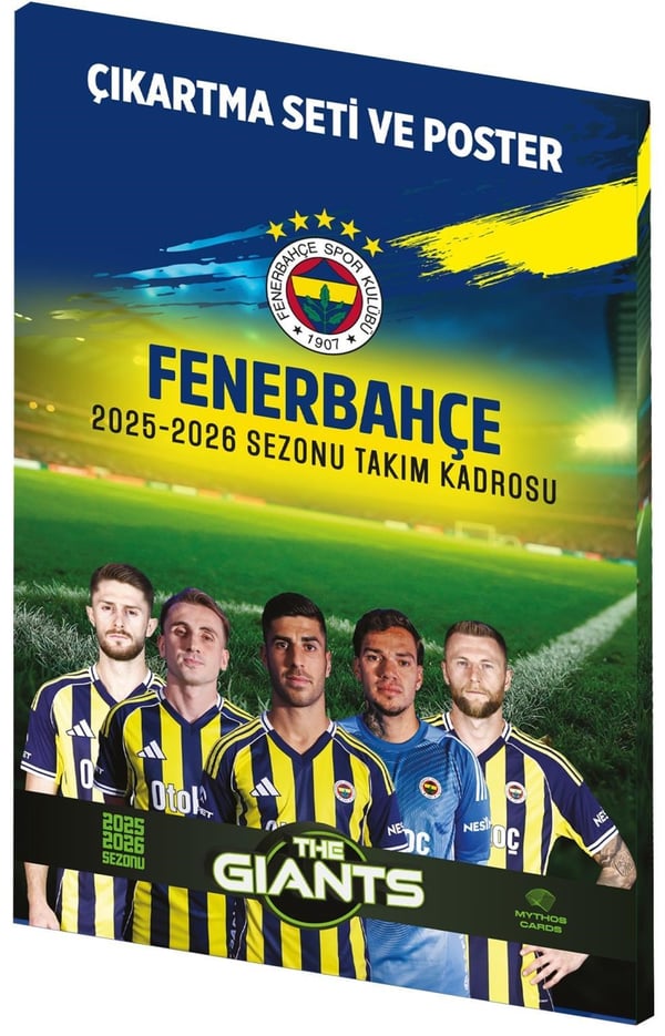 MYTHOS The Giants Fenerbahçe 2025-2026 Sezonu Takım Kadrosu Poster ve Çıkartma Seti | 50 x 70 cm | 38 Parça