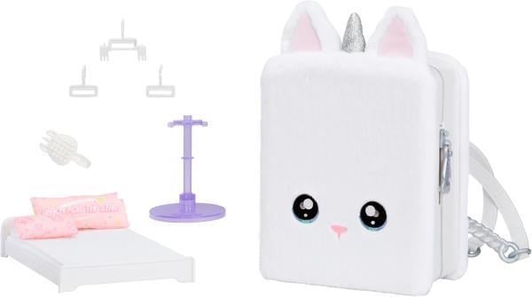 Na! Na! Na! Surprise 3’ü 1 Arada Unicorn Sırt Çantası Yatak Odası Oyun Seti – Whitney Sparkles Moda Bebek