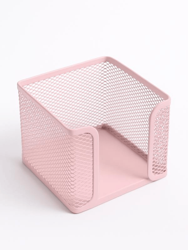 Need Metal Toz Pembe Küp Notluk + Not Kağıdı