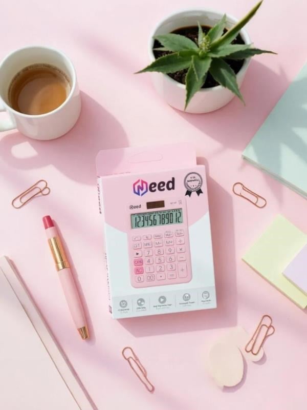 Need Nd-10P Pembe Hesap Makinesi