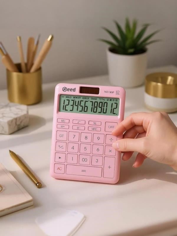 Need Nd-30P Pastel Pembe Hesap Makinesi