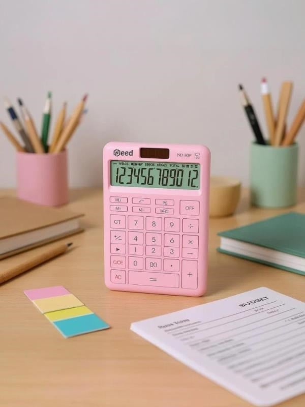 Need Nd-30P Pastel Pembe Hesap Makinesi