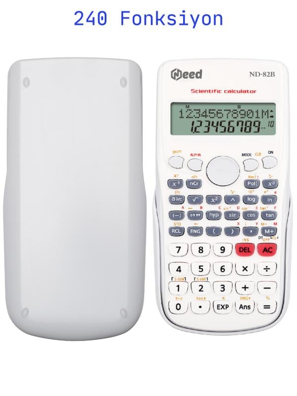 Need ND-82B Beyaz 240 Fonksiyonlu Bilimsel Hesap Makinesi