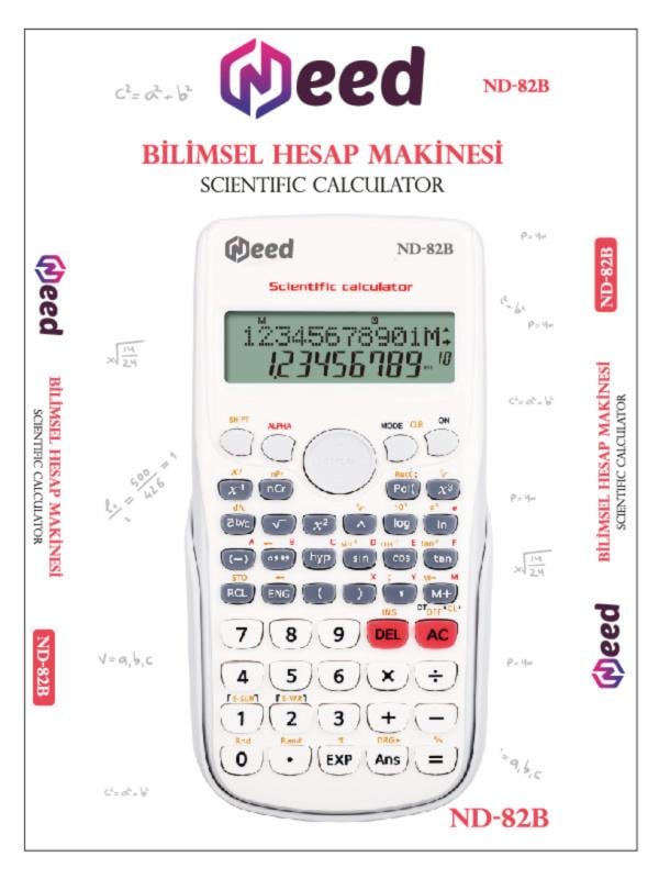 Need ND-82B Beyaz 240 Fonksiyonlu Bilimsel Hesap Makinesi