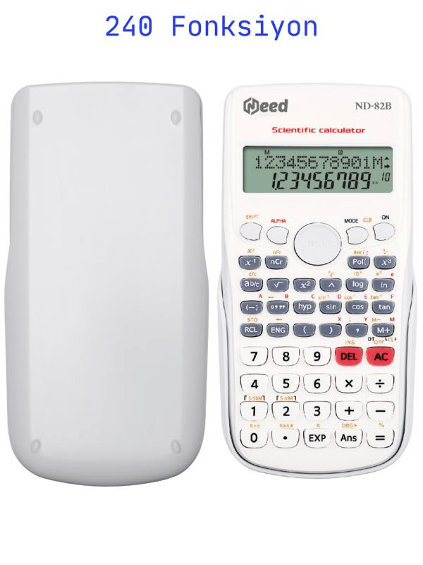 Need ND-82B Beyaz 240 Fonksiyonlu Bilimsel Hesap Makinesi