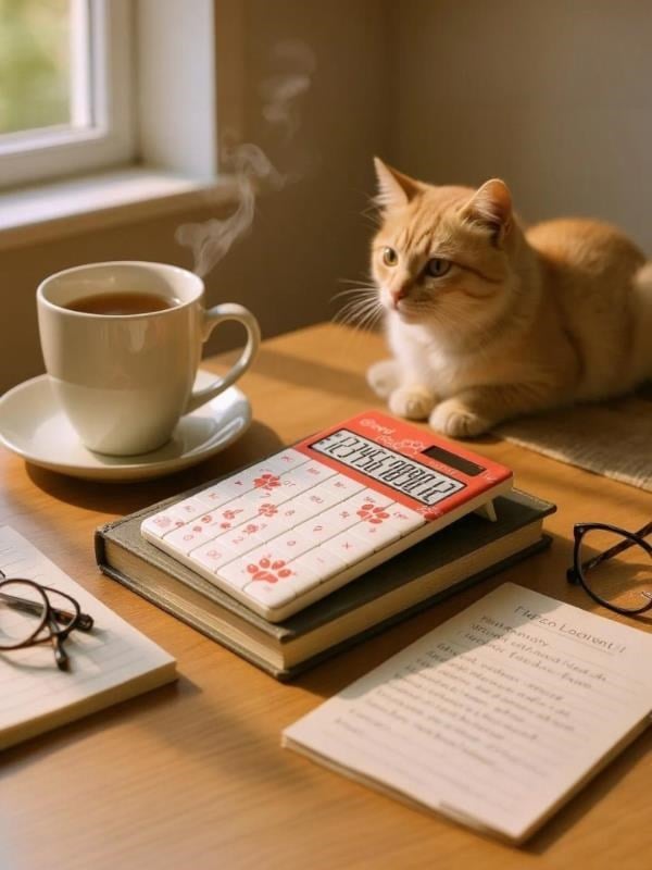Need ND-CAT Pembe Pati Desenli 12 Haneli Masaüstü Hesap Makinesi