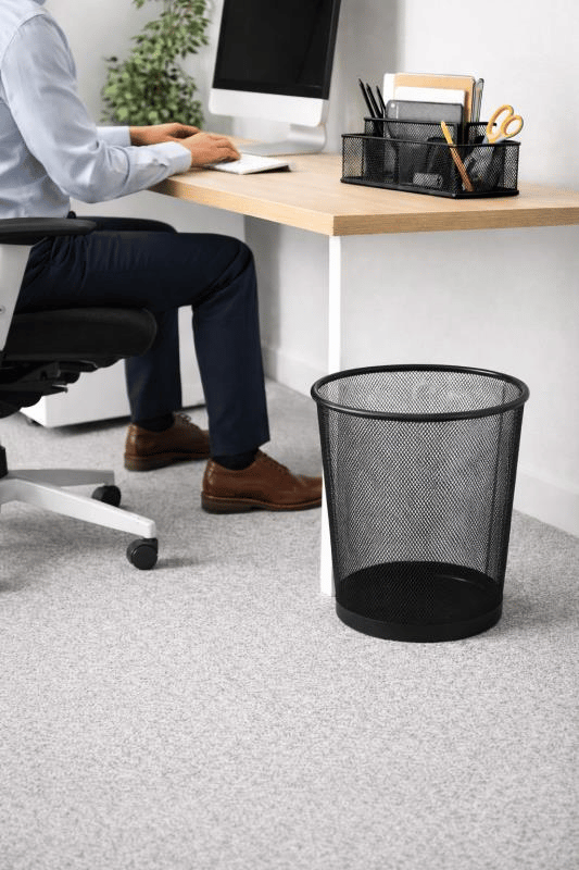 Need Tam Delikli Metal Fileli Siyah Çöp Kovası - ND-1030