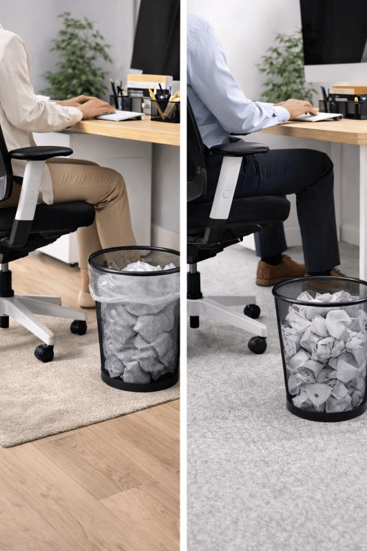 Need Tam Delikli Metal Fileli Siyah Çöp Kovası - ND-1030