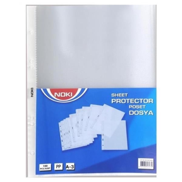 Noki Delikli Poşet Dosya A3 dikey 25 li 4836-P 1PA