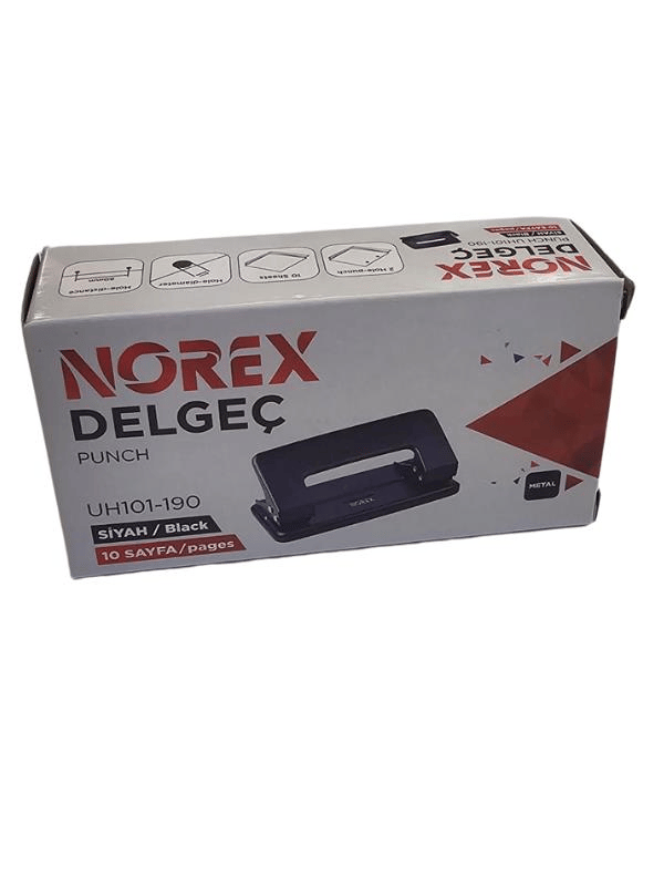 Norex Metal Delgeç 10 Sayfa Siyah  UH101-190