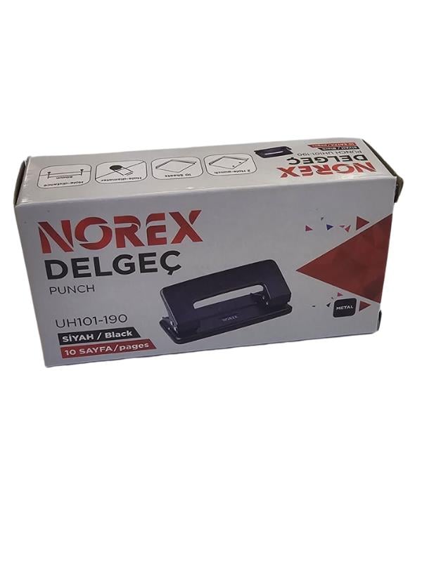 Norex Metal Delgeç 10 Sayfa Siyah  UH101-190