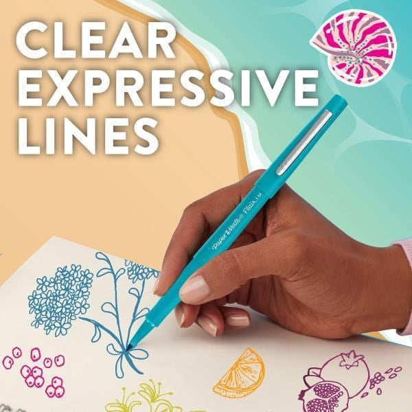 Paper Mate Flair Ocean Dream Keçeli Kalem Seti – 12 Renk (Orta Uç 0.7 mm)