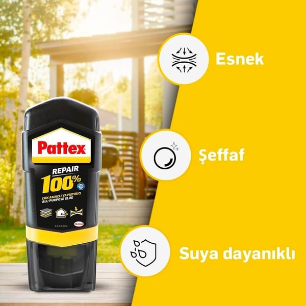 Pattex %100 Repair Gel Çok Amaçlı Yapıştırıcı 50 g | Güçlü & Suya Dayanıklı
