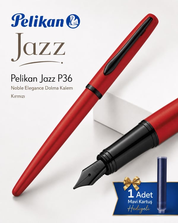 Pelikan Jazz P36 Noble Elegance Dolma Kalem Kırmızı