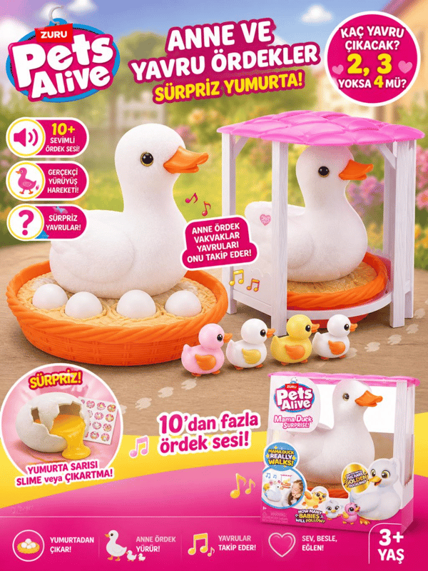 Pets Alive Sesli Anne ve Yavru Ördekler