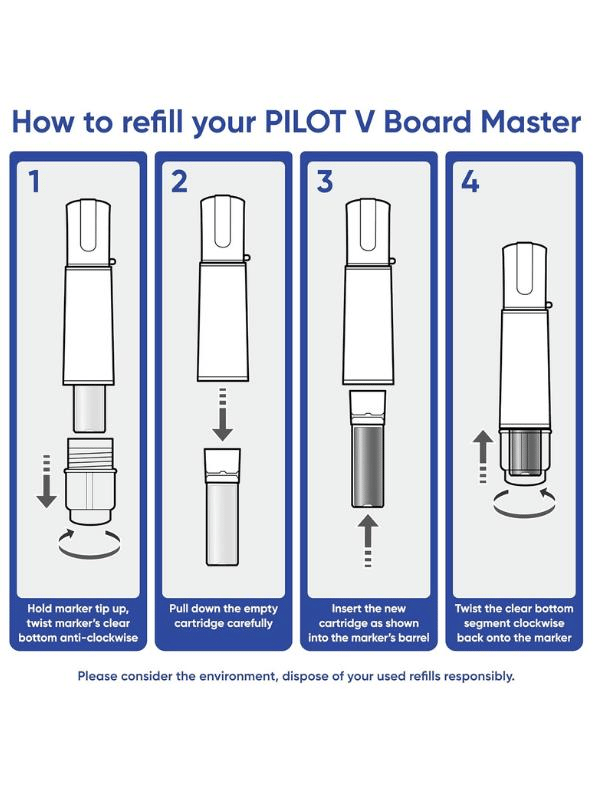 Pilot V Board Master Tahta Kalemi Kartuş - Yeşil