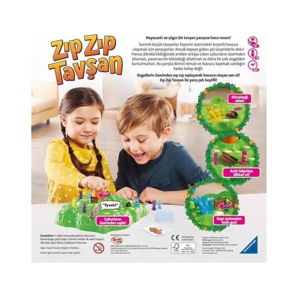 Ravensburger Zıp Zıp Tavşan – Eğlenceli Aksiyon ve Yarış Oyunu