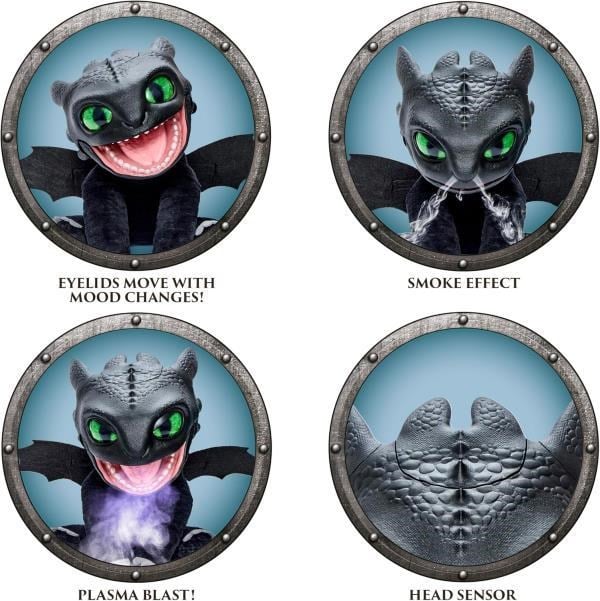 Real FX Dragon Dişsiz – Dişsiz Elektronik Kukla 30 cm (How to Train Your Dragon)