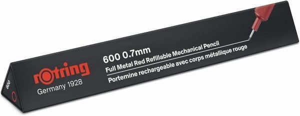 Rotring 600 Mekanik Versatil Kalem 0.7 MM Kırmızı 2114265