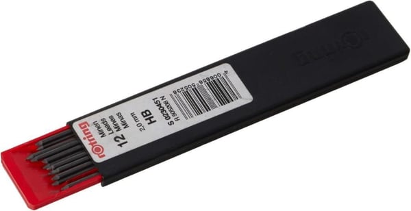 Rotring Hi-Polymer Mekanik Kurşun Kalem Ucu 2.0 mm HB – 12'li Paket