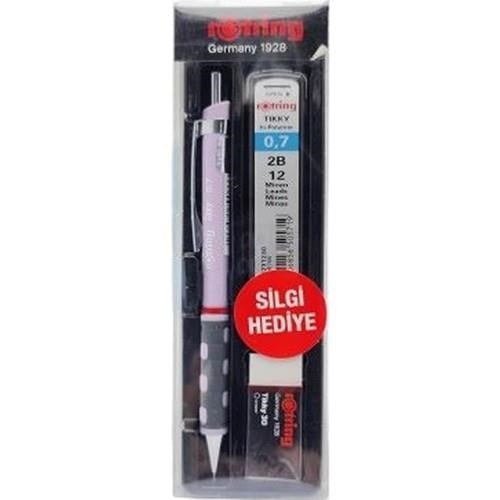 Rotring Okul Seti Tikky Min Silgi 3 LÜ 0.7 MM Lila RO-KK07-07-Lila