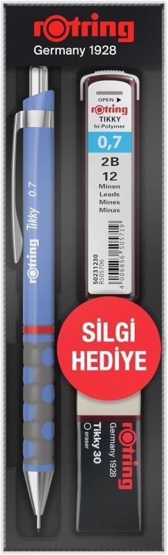 Rotring Okul Seti Tikky Rd 0.7+Min Silgi Hediyeli Menekşe Mavi