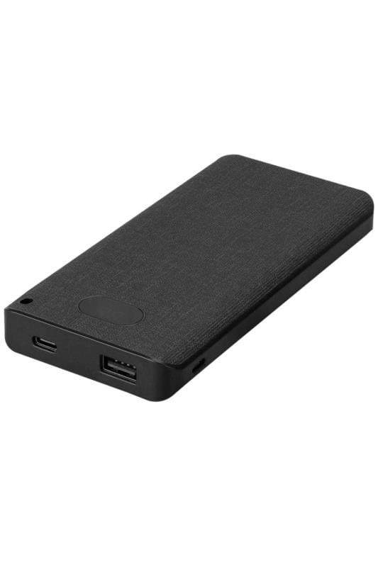 S-link IP-G10RW 10000mAh Kablosuz USB+Type-C+Micro Siyah LCD Ekranlı Taşınabilir Pil Şarj Cihazı