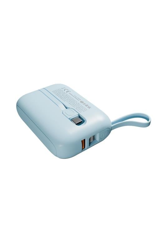 S-link P109M 10000mAh 5W Mavi LCD Ekranlı Taşınabilir Powerbank – Type-C Girişli iOS & Android Uyumlu Harici Batarya