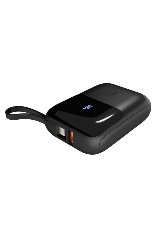 S-link P109M 10000mAh PD 20W + 5W Siyah LCD Ekranlı Taşınabilir Powerbank – Type-C Hızlı Şarj iOS & Android Uyumlu