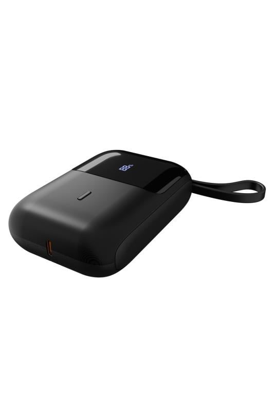 S-link P109M 10000mAh PD 20W + 5W Siyah LCD Ekranlı Taşınabilir Powerbank – Type-C Hızlı Şarj iOS & Android Uyumlu