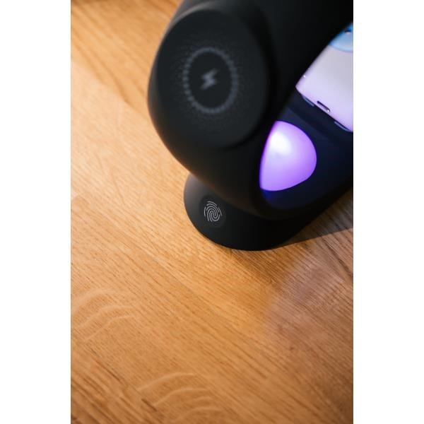 S-link SL-CW20 Telefon, Saat, Kulaklık Uyumlu 15W Siyah RGB Kablosuz Şarj Cihazı