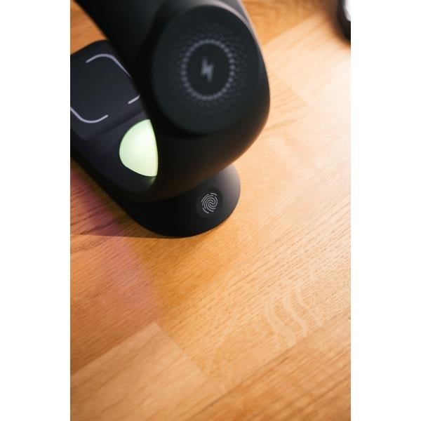 S-link SL-CW20 Telefon, Saat, Kulaklık Uyumlu 15W Siyah RGB Kablosuz Şarj Cihazı