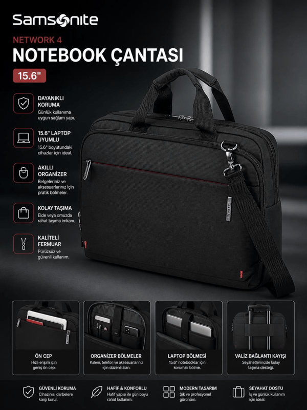 Samsonite Kı3-09-002 Siyah 15.6