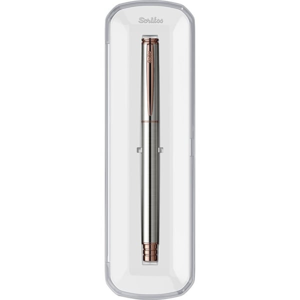 Scrikss 64 Roller Kalem Bronz Krom – Kristal Kutulu Premium Roller Kalem